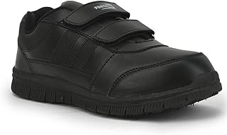 Liberty SCHOOLFUN Unisex School Uniform Shoes | PVC Sole School Shoes for Boys & Girls |Lightweight & Velcro School Shoes for Boys | School Shoes for Kids